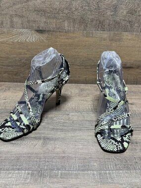 Jessica Simpson Omyra Snakeskin Stiletto Heel Shoes Women's Size 7.5